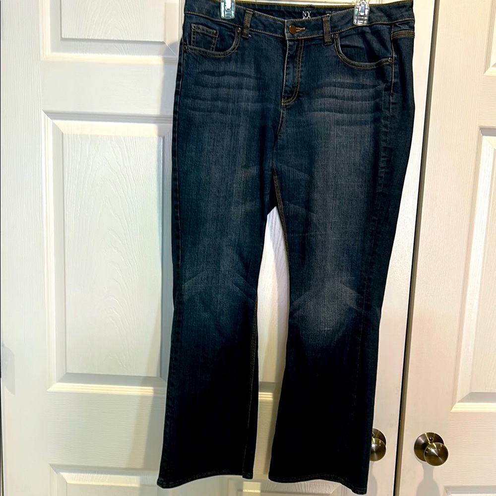 New York & Company Blue Boot Cut Jeans